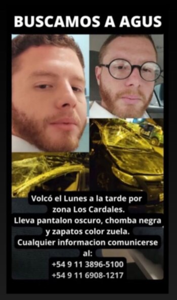 Búsqueda de joven desaparecido Capilla del Señor