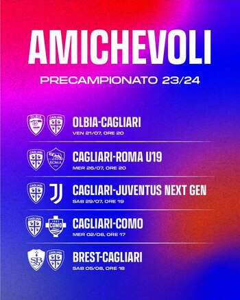 Calendario de amistoso previo a