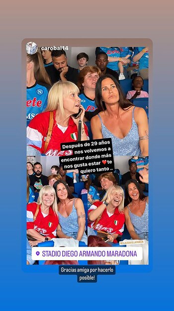 Claudia Villafañe y Carolina Baldini