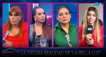 Naldy Saldaña rompe su silencio tras acusaciones de esposa de César Sánchez: "Me da mucha tristeza verla". Captura: Magaly TV La Firme.