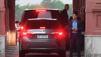 Mauricio Macri al ingresar a