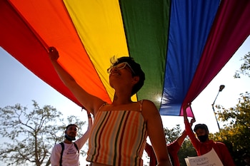 Imagen de archivo de una manifestación a favor de los derechos LGBTI. (EFE/EPA/JAGADEESH NV)