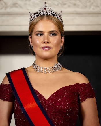 La princesa Amalia de Holanda con los emperadores de Japón (Grosby)