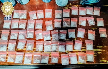 Capturan en Iztapalapa a “El Pollero”, miembro de Los Tanzanios”: tenía droga y una subametralladora. Crédito: SSC