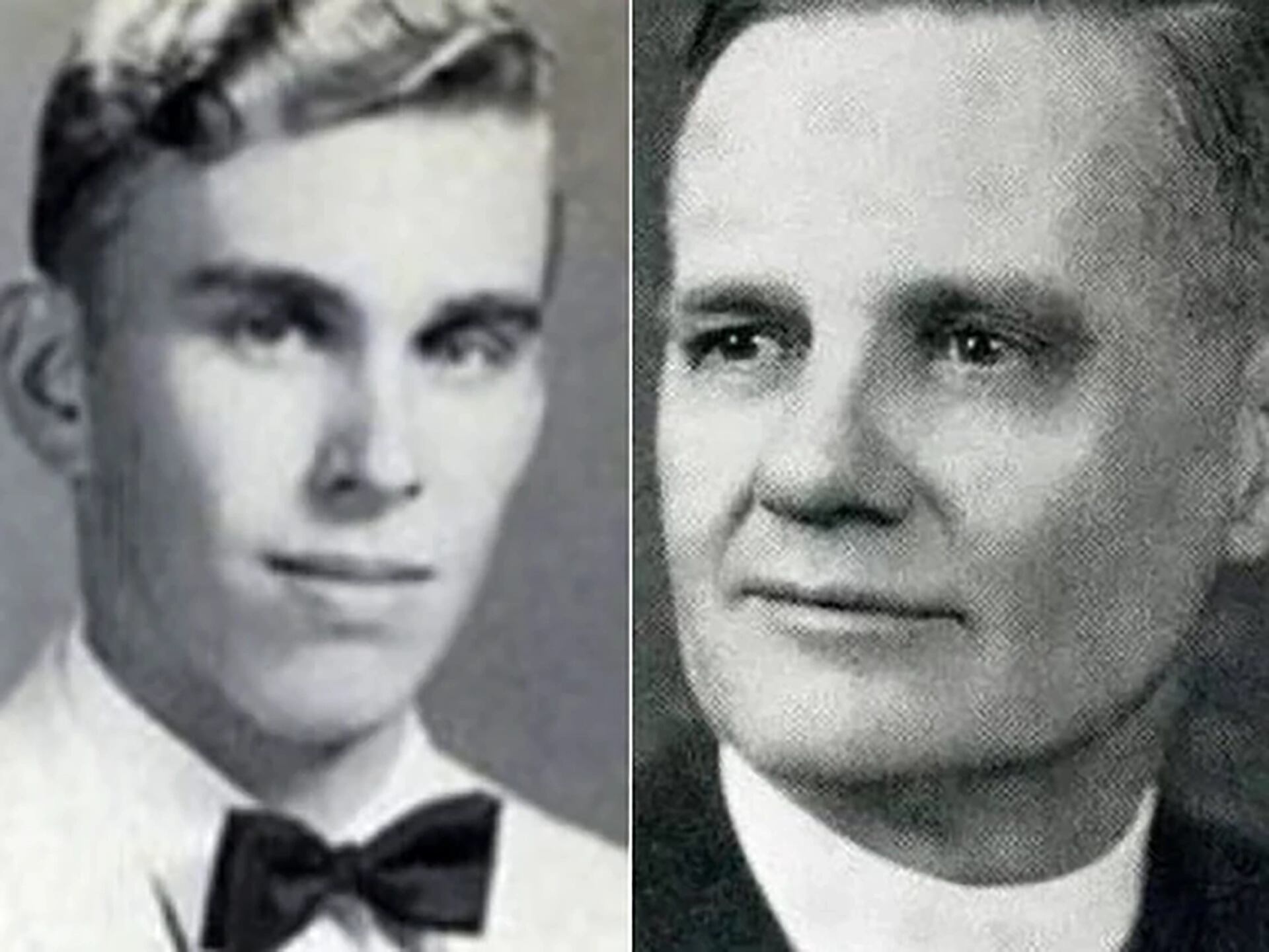 Ronald Hunkeler, el joven poseído, y William Bowdern, sacerdote especialista en exorcismos.