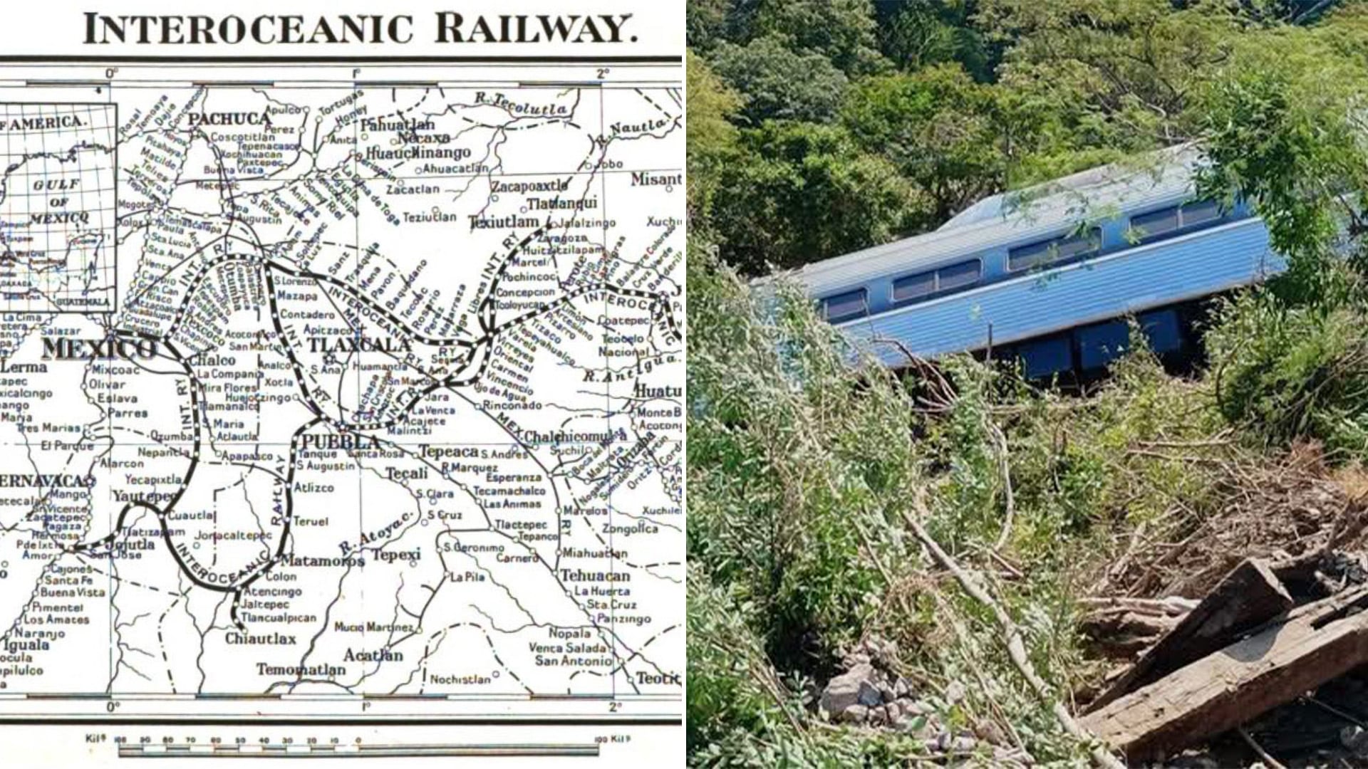 ¿Cuál es la historia del Tren Interoceánico?, el cual sufrió un descarrilamiento