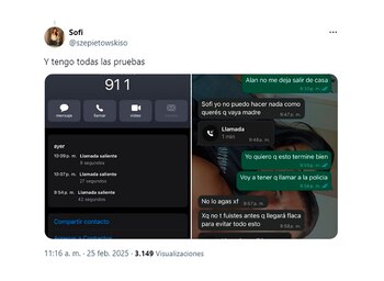 La denunciante publicó sus diálogos