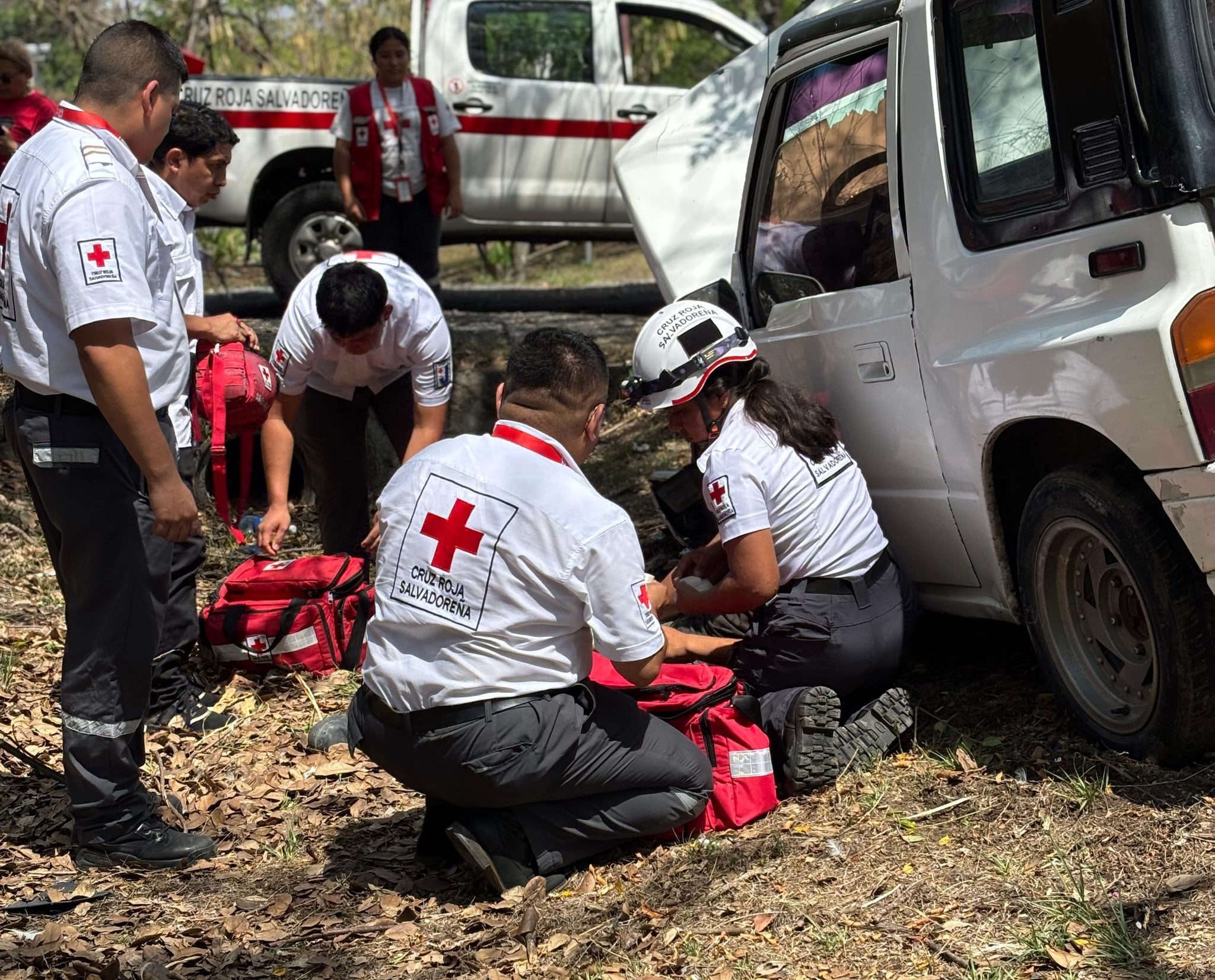 Representantes de Cruz Roja han informado sobre el incremento de emergencias médicas durante el periodo vacacional./(Cruz Roja Salvadoreña)