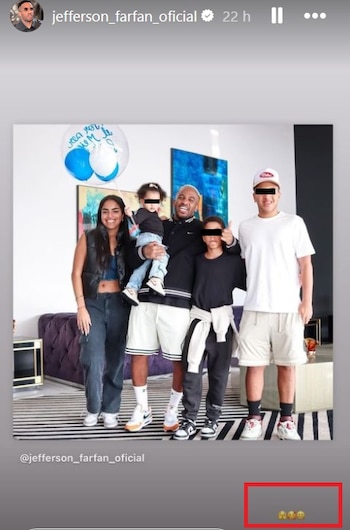Jefferson Farfán presumió a su familia tras decisión del Poder Judicial.