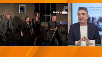 Nito Artaza durante la entrevista en “Infobae al Amanecer”, reflexionando sobre el presente del teatro en calle Corrientes