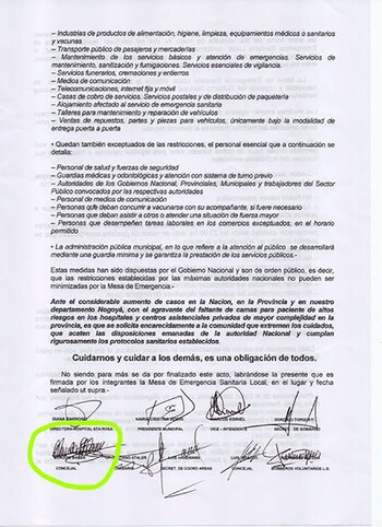 Las restricciones en Lucas González,