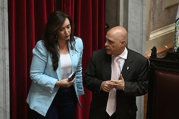 Victoria Villarruel comandó la sesión