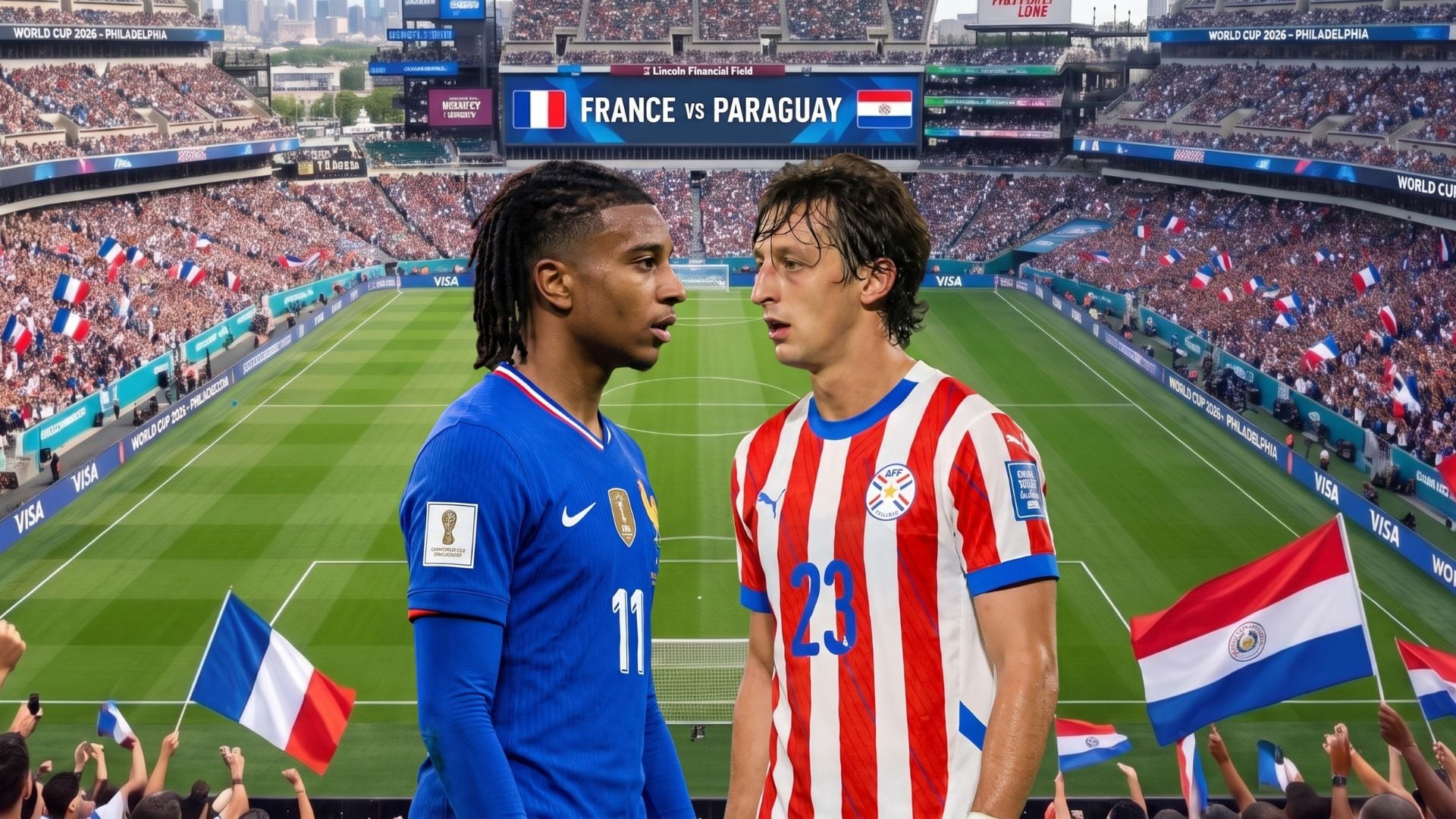 Dónde ver Paraguay vs Francia HOY en Perú: canal tv online del duelo por dieciseisavos de final del Mundial 2026. Crédito: VisualesIA ScribNews.