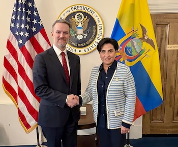 La canciller ecuatoriana Gabriela Sommerfeld