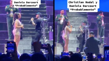 Christian Nodal y Daniela Darcourt