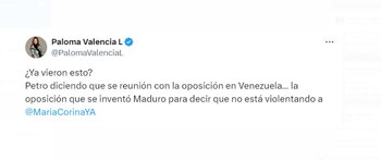 La senadora Poloma Valencia no