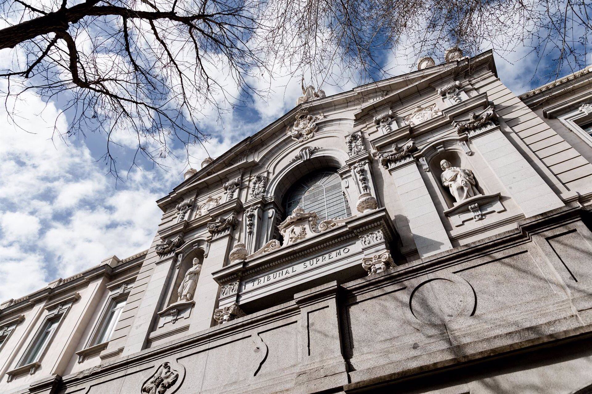 Fachada del Tribunal Supremo. (Carlos Luján - Europa Press)