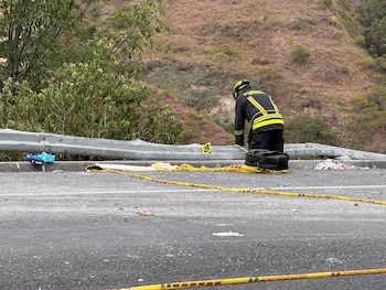Una posible falla en el sistema de frenos integra las hipótesis iniciales del siniestro, aunque no existe una causa oficial - crédito Bomberos Ipiales