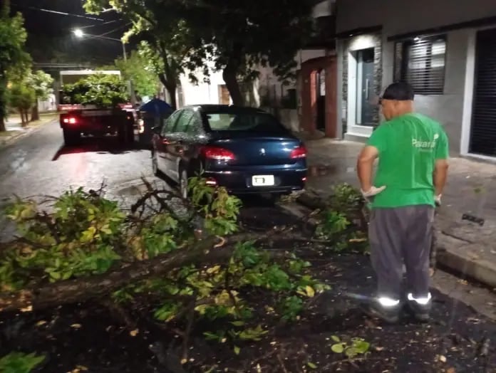 La grave situación del temporal dejó la ciudad de Paraná destruida (Fuente: Ahora)