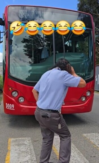 Conductor quiso imitar a Pedro