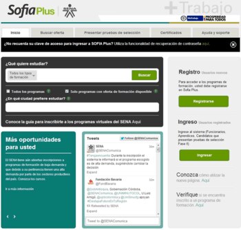 Esta es la página en