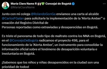 Por medio de una publicación