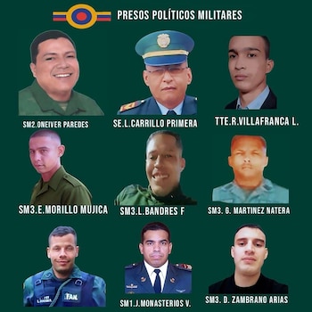 Militares que están encarcelados por