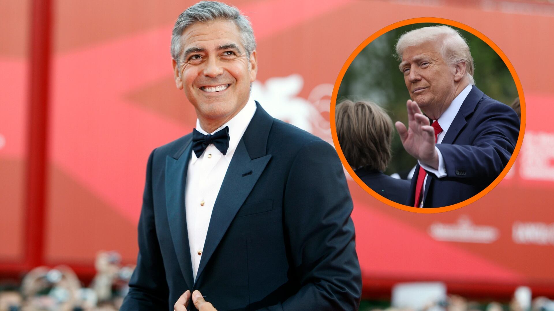George Clooney dejó en claro lo que piensa de las palabras de Donald Trump(Créditos: AP/Andrew Medechini. REUTERS/Leah Millis)