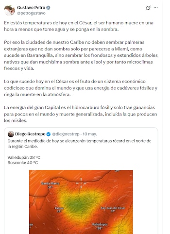 El presidente de la República criticó la tendencia a imitar modelos estéticos en la capital del departamento del Atlántico
- crédito @petrogustavo/X