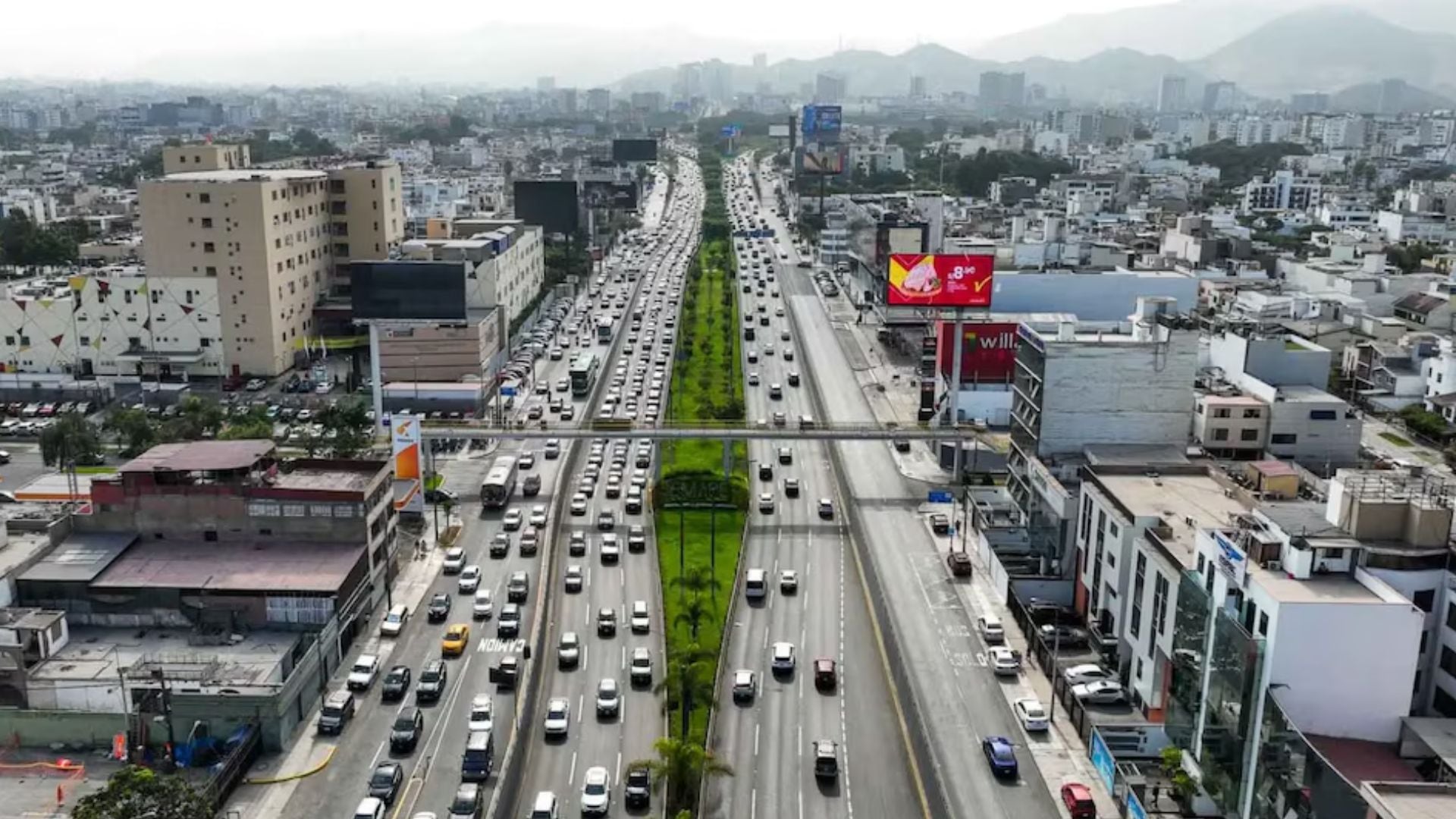 Un tramo hundido de la Vía Expresa de Lima podría registrar acumulaciones de hasta un metro y medio de agua ante precipitaciones intensas.