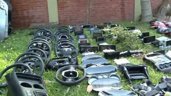 Las autopartes incautadas