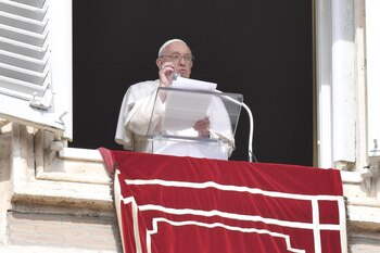 El Papa Francisco durante el