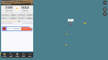 El vuelo de Iberia que lleva a bordo a los campeones del mundo de la Selección española es el más seguido de la historia de Flightradar: más de 8.000 personas siguen el recorrido