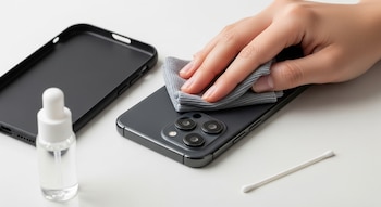 Utilizar paños de microfibra, soluciones