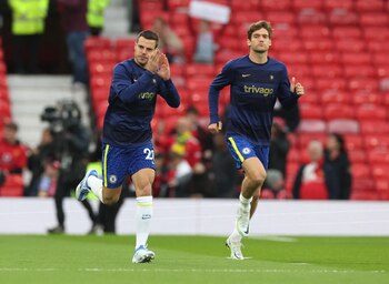 Cesar Azpilicueta y Marcos Alonso