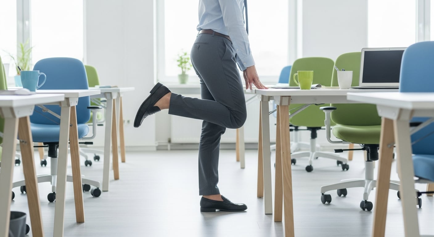 Hacer pausas activas cada hora y subir escaleras contribuye a prevenir el debilitamiento muscular en personas que trabajan sentadas (Imagen Ilustrativa Infobae)