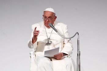 El Papa Francisco habla en