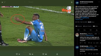 Ómar Duarte fue sorprendido jugando