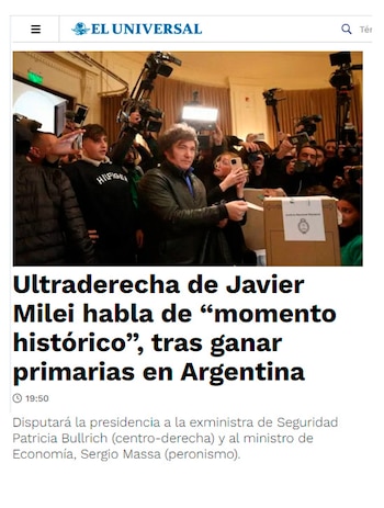 La nota principal de El