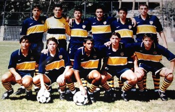 Guillermo Báez (arriba a la