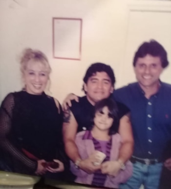 Maradona, con el Chueco y