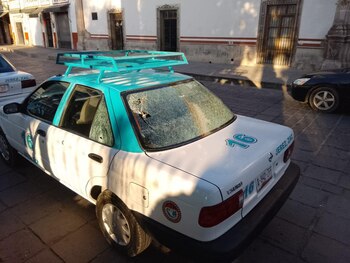 Un taxista fue objeto de
