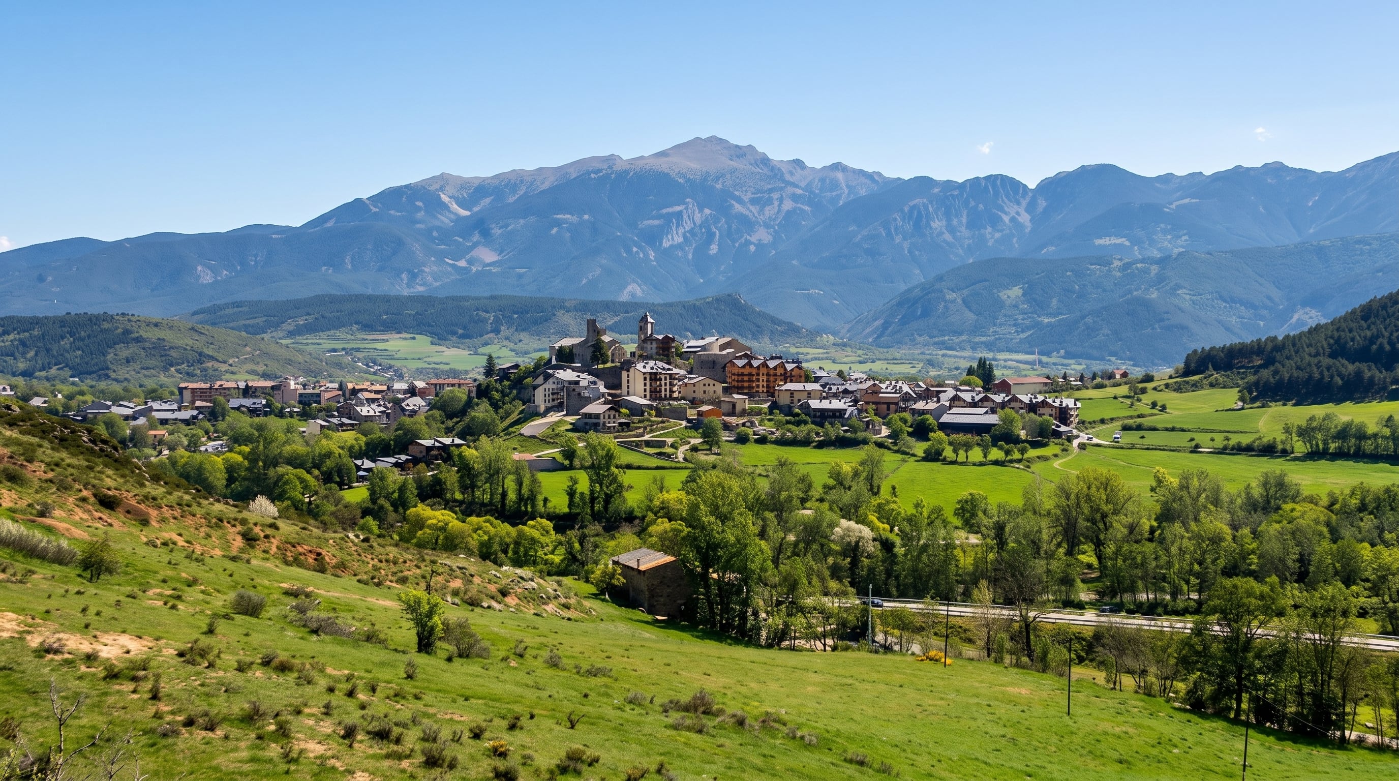 El pueblo se eleva sobre un pequeño cerro de la región catalana. (Imagen Ilustrativa Infobae)