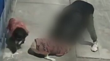 Un sujeto con casco de