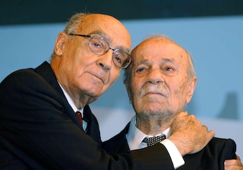 José Saramago con Ernesto Sábado,