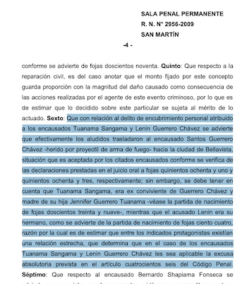 Recurso de Nulidad 2956-2009/San Martín.