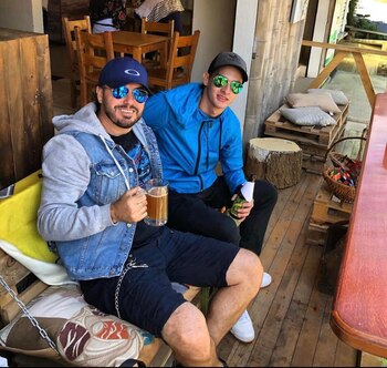 William Gallego y su hijo Alejandro Gallego