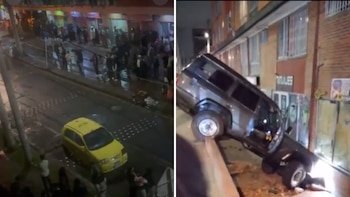 Una persona murió en un choque entre un taxi y una camioneta en el norte de Bogotá: uno de los vehículos colisionó contra una vivienda