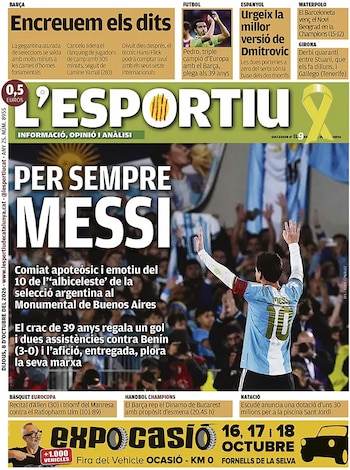 Diarios mundo despedida Lionel Messi