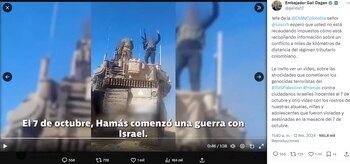 El embajador de Israel compartió